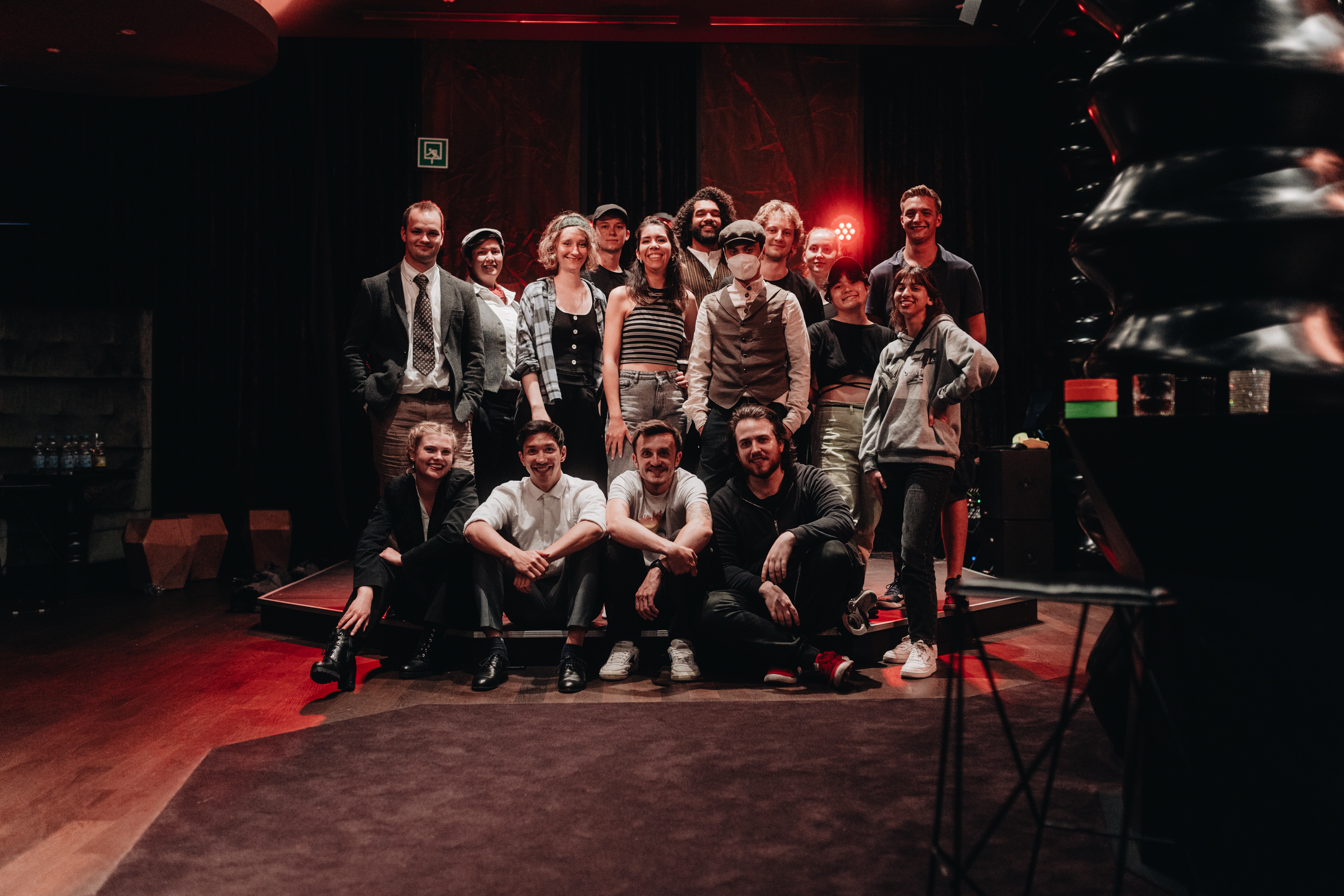 Cast & Crew am Set